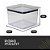 Kit 10 Pote Hermético Multiuso Lumini Quadrado Paramount 3.040 Ml - Imagem 6