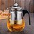 Chaleira De Vidro Infusor Removivel Alça 500ml Resistente - Imagem 1