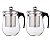2 Chaleiras De Vidro Infusor Removivel Alça 500ml Resistente - Imagem 1