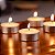 Kit 50 Velas Estilo Rechaud C/suporte Alumínio Fondue Branca - Imagem 3