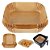 Kit 50 Formas Quadrada Descartável Airfryer 20x20x4,5cm - Imagem 9