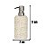 Dispenser Porta Sabão Líquido Poliresina Mart 300 Ml Bege - Imagem 3