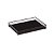 Bandeja Decorativa Em Metal C/ Vidro 24cm Mart Cor Preto - Imagem 4