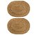 Jogo Americano Sousplat Fibra Natural Oval 2 Unidade 40x30cm - Imagem 1