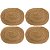 Jogo Americano Sousplat Fibra Natural Oval 4 Unidade 40x30cm - Imagem 1