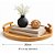 Bandeja Redonda De Bambu Com Alça Para Servir Ou Decorar - Imagem 5