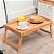 Bandeja Dobravel Com Pes De Bambu 50x30x20cm Para Cafe - Imagem 2