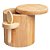 Porta Temperos Pote Com Colher Bambu 100% Natural Multiuso - Imagem 6