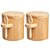 Kit 2 Porta Temperos Pote Com Colher Bambu 100% Natural Multiuso - Imagem 1
