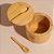 Porta Temperos Pote Com Colher Bambu Natural Multiuso - Imagem 3