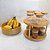 Kit Organizador Giratório + Prateleira 2 Andares Em Bambu Natural - Imagem 3