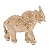Escultura Elefante Poliresina Textura Palha Mart 20cm - Imagem 6