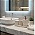 Kit Banheiro Em Poliresina Off Withe 4 Peças Dispenser Porta Escovas - Imagem 2