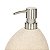 Kit Banheiro Lavabo Abstrato Dispenser E Porta Escovas Greige - Imagem 8