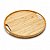 Bandeja De Bambu Decorativa Com Alça Redonda 30x2cm - Imagem 6