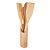 Colher De Pau Bambu Madeira Culinário 4 Peças + Suporte - Imagem 2