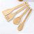 Colher De Pau Bambu Madeira Culinário 4 Peças + Suporte - Imagem 3