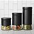 Kit 4 Potes Vidro Aço Black C/ Etiquetas Estilo Wolff C/tampa De 820ml A 1,9lt - Imagem 10