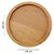 Bandeja De Bambu Redonda Petisqueira Servir Decorar Natural 24cm - Imagem 5