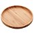 Bandeja De Bambu Redonda Petisqueira Servir Decorar Natural 30cm - Imagem 1