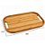 Bandeja Retangular Servir Bambu Natural 33x22cm - Imagem 4