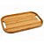 Bandeja Retangular Servir Bambu Natural 33x22cm - Imagem 1