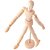 Boneco Madeira Flexível E Articulado 30cm - Imagem 8