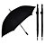 Kit 2 Guarda Chuva Portaria Grande Reforçado Contra Vento Cor Preto Desenho Do Tecido Liso - Imagem 1
