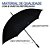 Kit 2 Guarda Chuva Portaria Grande Reforçado Contra Vento Cor Preto Desenho Do Tecido Liso - Imagem 2