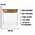 Kit 3 Potes Hermético Mantimentos Vidro Tampa De Bambu 10x8 Cm 600 Ml Organizador Alimentos - Imagem 2