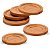 Kit Porta Copos Redondos De Bambu – 6 Peças Elegantes Para Mesa Ou Bar - Imagem 3