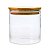 Pote Hermético Mantimentos Vidro Tampa De Bambu 10x8 Cm 600 Ml Organizador Alimentos - Imagem 1