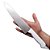 Faca Cozinha Profissional Afiada Aço Inox Cabo Branco 38cm - Imagem 6