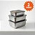 Kit 3 Potes Herméticos Inox Marmita E Organizador Multiuso - Imagem 1