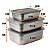 Kit 3 Potes Herméticos Inox Marmita E Organizador Multiuso - Imagem 6