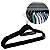 Jg 3 Cabides Veludo Adulto Roupa Não Escorrega 41x22cm Preto - Imagem 1