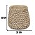 Vaso Cachepot Decorativo Em Cimento Trançado Natural 22cm - Imagem 2