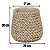 Vaso Cachepot Decorativo Em Cimento Trançado Natural 20cm - Imagem 2