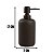Dispenser Em Cimento Porta Sabonete Líquido 300 Ml Preto - Imagem 2