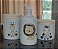 Kit higiene bebê Safari 3 peças - potes e porta álcool - Porcelana Tampa Pinus - MENINO - Imagem 2