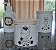 Kit higiene bebê Safari 3 peças - potes e porta álcool - Porcelana Tampa Pinus - MENINO - Imagem 5