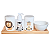 Kit Higiene Babê Safari 5 pçs - Com Bandeja e Tampa c/ trava - Imagem 1