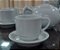 Jogo Café e Chá Mesa Posta 13 peças - Bule Chaleira 830ML + kit 6 xícaras café/chá hotel 200ml empilháveis c/ pires - Imagem 2