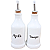 Kit Galheteiro 2 peças 300ml  Azeite Vinagre  Porcelana - Imagem 5