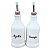 Kit Galheteiro 2 peças 300ml  Azeite Vinagre  Porcelana - Imagem 6
