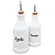 Kit Galheteiro 2 peças 300ml  Azeite Vinagre  Porcelana - Imagem 2
