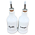Kit Galheteiro 2 peças 300ml  Azeite Vinagre  Porcelana - Imagem 3