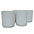Jogo 4 copos 150ml - Kit Porcelana branca (2) - Imagem 4