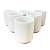 Jogo 4 copos 150ml - Kit Porcelana branca (2) - Imagem 1
