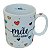 Caneca 300ml Frase Mãe - Porcelana - Decoração Caneca Completa Corações - Imagem 1